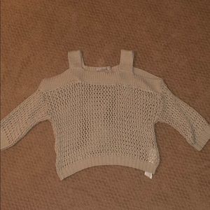 Zara off the shoulder sweater!